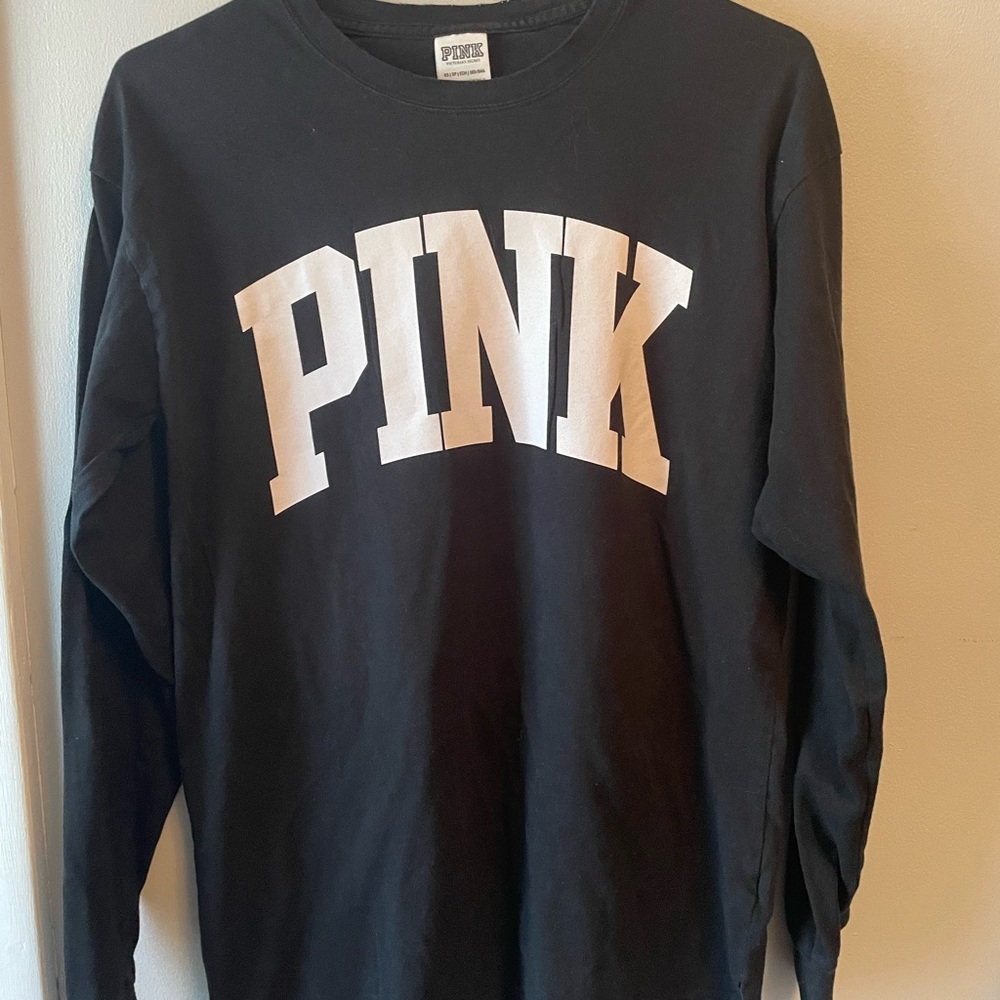 Black “Pink” Long Sleeve T-Shirt. Size XS.